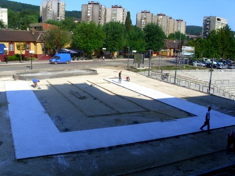 radovi dom kulture 2 UREĐUJE SE UŽI CENTAR BORA