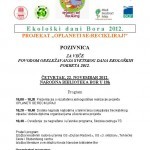 Program završne večeri projekta "Oplaneti se. Recikliraj"