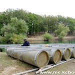 Radovi splav jezero 2