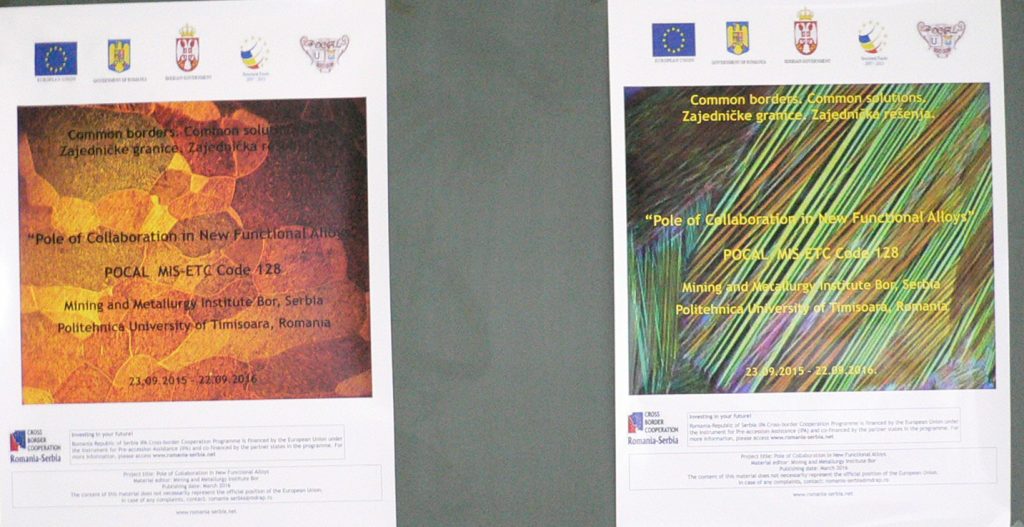 BOR - POCAL: Saradnja u novim funkcionalnim legurama