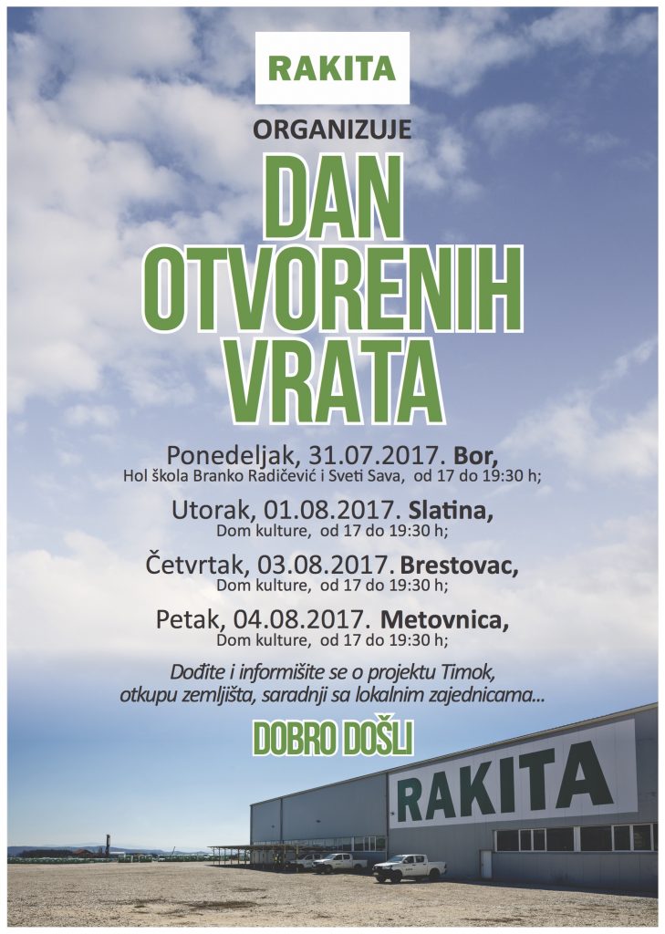 DAN OTVORENIH VRATA KOMPANIJE RAKITA