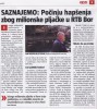 Informer: Počinju hapšenja zbog milionske pljačke u RTB Bor Informer: Počinju hapšenja zbog milionske pljačke u RTB Bor