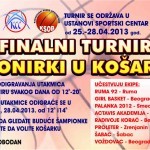 Bor : 25-28.april - Finalni turnir pionirki u košarci