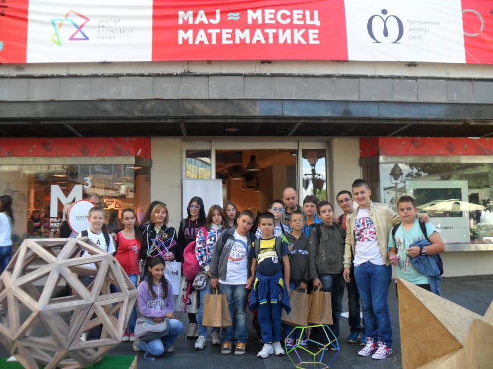 Učenici OŠ”Dušan Radović” na festivalu “Maj mesec matematike” u Beogradu Učenici OŠ”Dušan Radović” na festivalu “Maj mesec matematike” u Beogradu