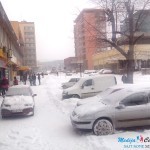 Bor: Sneg pada 24 časa, oprez u vožnji