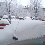 Sneg okovao Novi centar