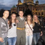 I Boranin Aleksandar Stanojević na promociji najmlađih oficira ispred Doma Narodne Skupštine