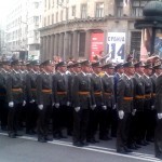 I Boranin Aleksandar Stanojević na promociji najmlađih oficira ispred Doma Narodne Skupštine