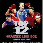 Večeras počinje turnir TOP 12 - Gradske lige u stonom tenisu
