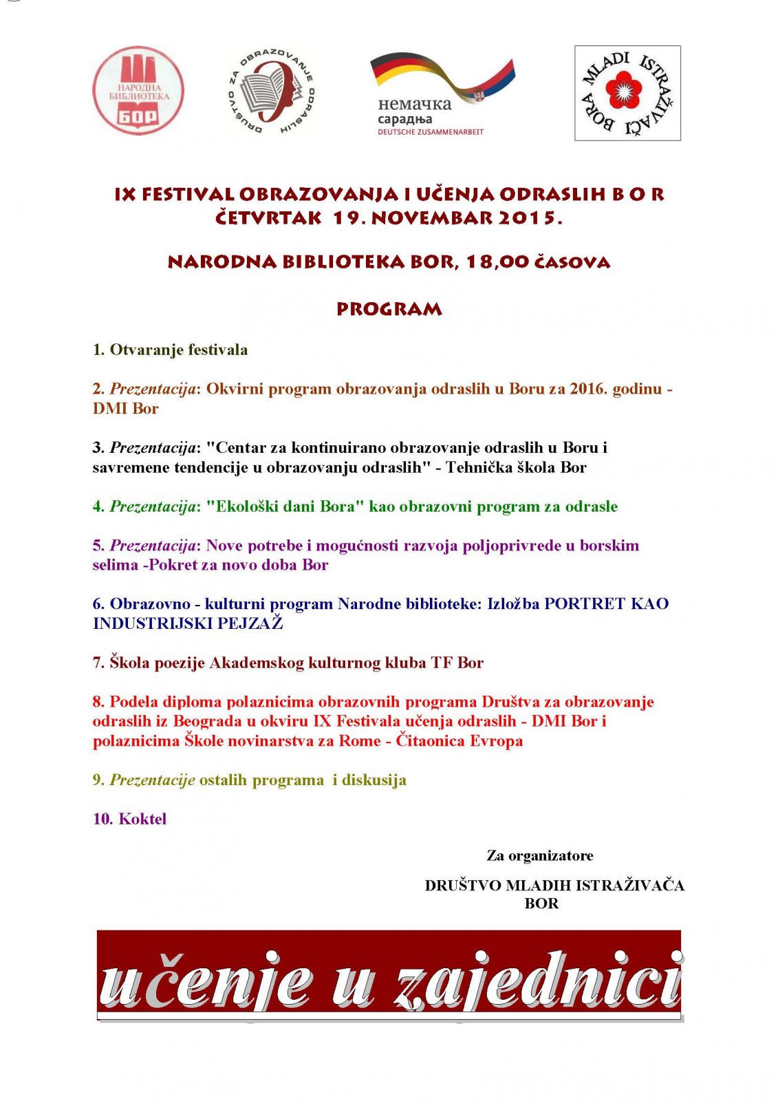 IX festival obrazovanja odraslih u Boru