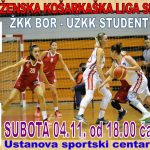 SUBOTA: 18,00 - ŽKK BOR - UŽKK STUDENT (Niš)