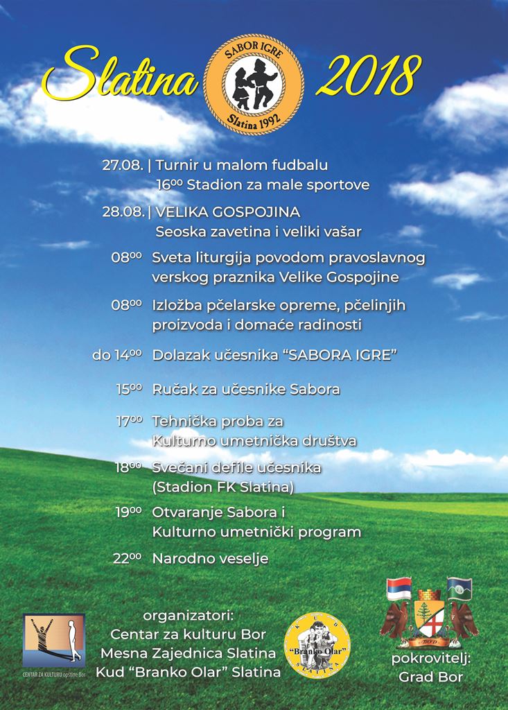 VELIKA GOSPOJINA i Sabor igre u Slatini