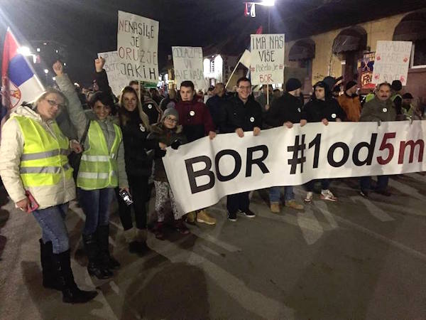 Incident na 5. protestnoj šetnji #1od5miliona